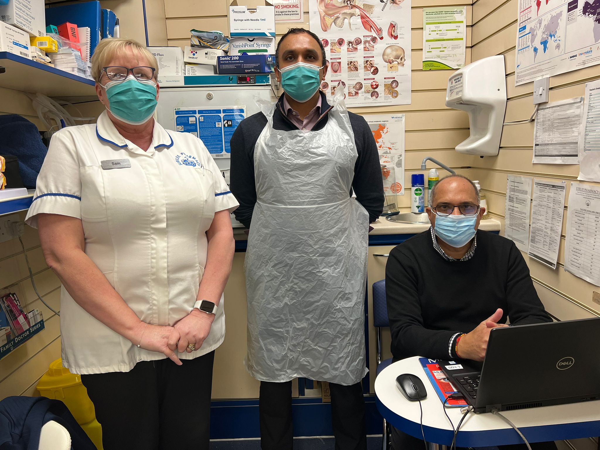 Trailblazing Telford pharmacy celebrates one year of delivering Covid 19 vaccines PIC